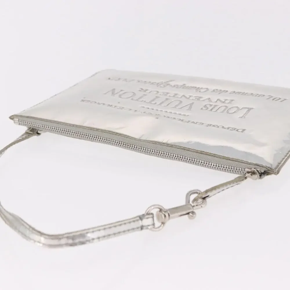 Louis Vuitton Monogram Miroir Pochette Platt Accessory Pouch Silver